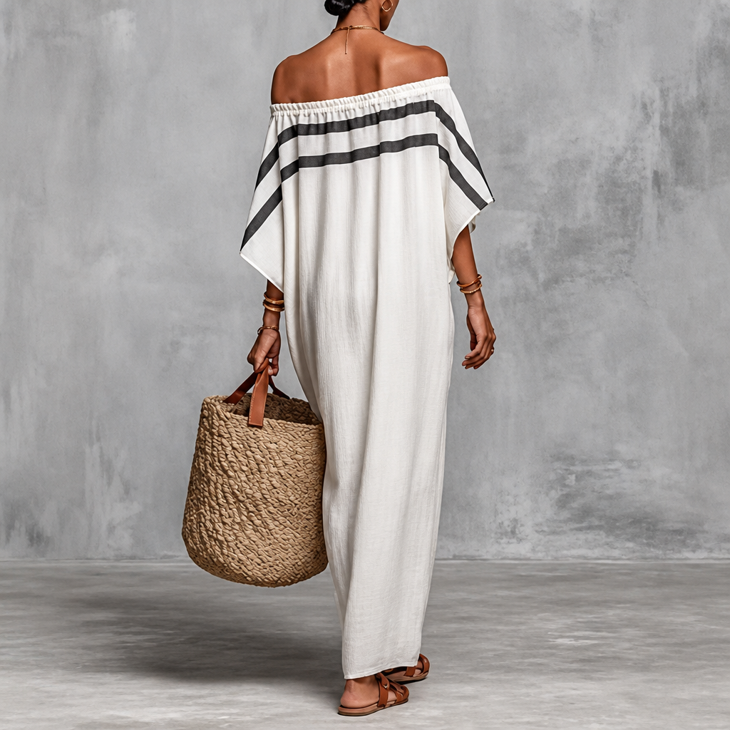 Samantha- Collar striped dress